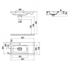  Раковина CREAVIT MEMORY 84.5x43.5см MY085-00CB00E-0000