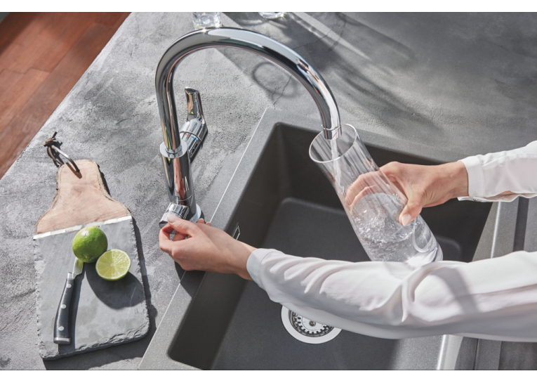 Змішувач кухонний із фільтром Grohe Blue Pure Eurosmart bundle 123757KE