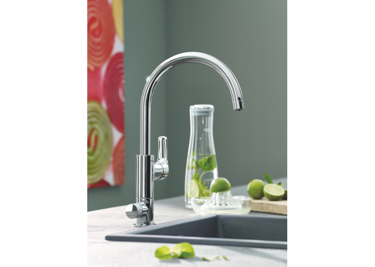 Змішувач кухонний із фільтром Grohe Blue Pure Eurosmart bundle 123757KE
