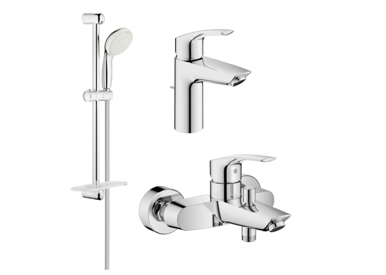 Комплект змішувачів для ванни Grohe Eurosmart New UA123238S0 (33265003+33300003+27926001)