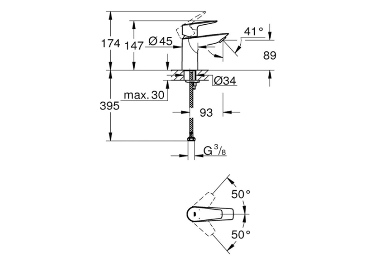 Комплект змішувачів для душу 3 в 1 Grohe BauEdge UA123208S0