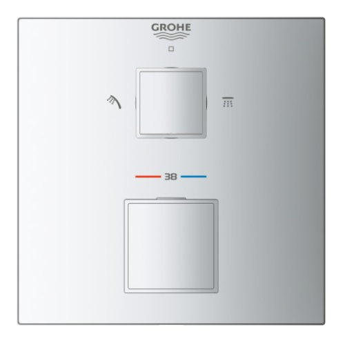 Комплект скрытого монтажа с термостатом для душа Grohe Grohtherm UA26405SC0