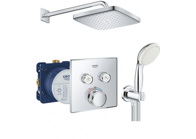 Комплект прихованого монтажу з термостатом Grohe Grohtherm UA26415SC1