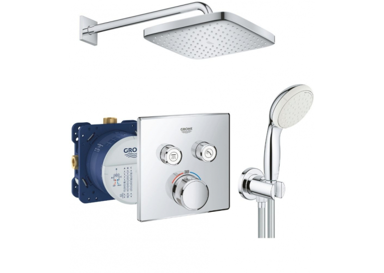 Комплект прихованого монтажу з термостатом Grohe Grohtherm UA26415SC1