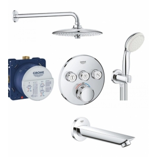 Комплект скрытого монтажа с термостатом Grohe Grohtherm SmartControl UA34614SC3