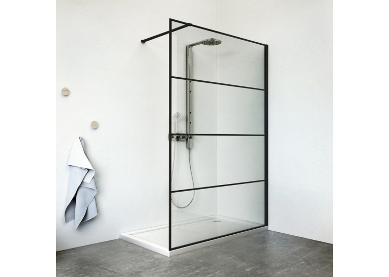  Душова перегородка Roth Philly Loft Horizon 800/2000 Black/Tran, PLH 08020 NPE