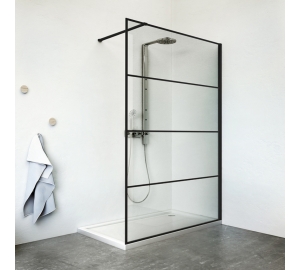 Душевая перегородка Roth Philly Loft Horizon 1200/2000 Black/Tran, PLH 12020 NPE