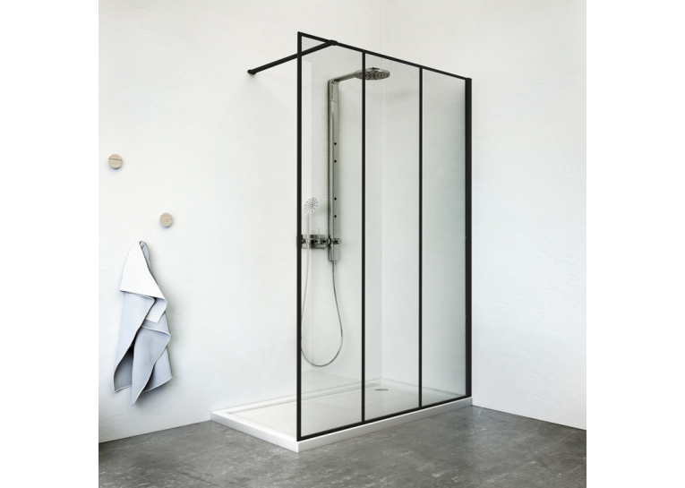  Душова перегородка Roth Philly Loft Sky 1200/2000 Black/Tran, PLS 12020 NP3