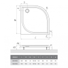  Душовий піддон Roth SPRCH. VANIČKA DREAM-M 900x900x30, R550, 8000150