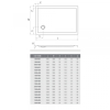  Душовий піддон Roth SPRCH. VANIČKA FLAT STONE 900×900 White, 8000313