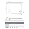  Душовий піддон Roth SPRCH. VANIČKA RECTAN M 1000x800x30, 8000166