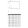  Душовий піддон Roth SPRCH. VANIČKA FLAT STONE 1300×800 White, 8000333