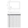  Душовий піддон Roth SPRCH. VANIČKA FLAT STONE 1400×800 Anth., 8000336