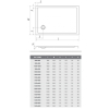  Душовий піддон Roth SPRCH. VANIČKA FLAT STONE 1500×800 Anth., 8000340