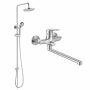  Душова система для ванни Imprese PRAHA new (35030 new+T-15084) SET20220124 хром