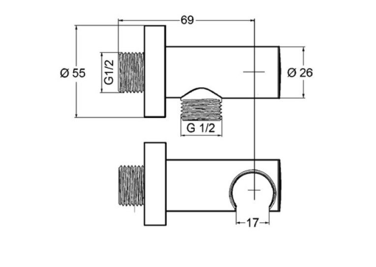 Соединение для шланга Kludi A-QA 6054739-00