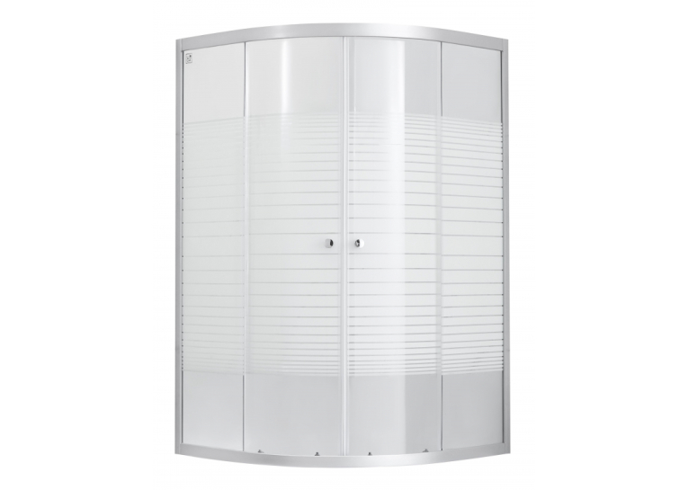  Душова кабіна Lidz Wieza SC80x80.SAT.LOW.L, скло Linie 4 мм без піддону LWISC8080SATLOWL2