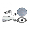  Душовий бокс Lidz Tani SB80x80.SAT.LOW.FR, скло Frost 4 мм без піддону LTSB8080SATLOWFR2