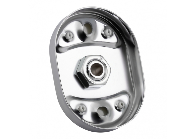 Полка универсальная Lidz Oreo 0901 стеклянная (52*12 см) LDORE0901CRM22178 Chrome