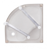 Душовий піддон Lidz Kupala ST80x80x41 з панеллю TP80x80x38 LKUST808041SET