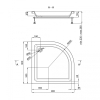  Душовий піддон Lidz Kupala ST90x90x26 LKUST909026