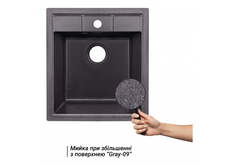 Кухонна мийка Lidz 460х515/200 GRF-13 (LIDZGRF13460515200)