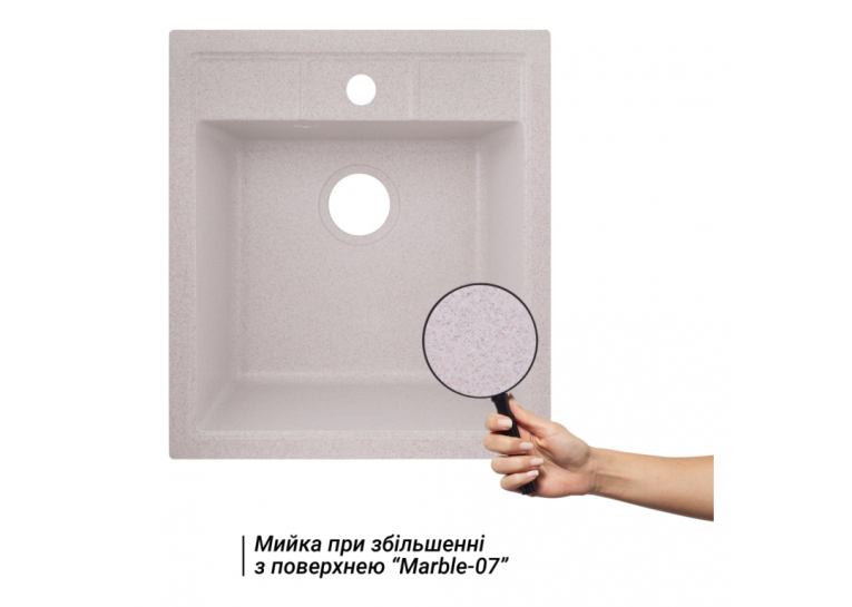 Кухонна мийка Lidz 460х515/200 MAR-07 (LIDZMAR07460515200)