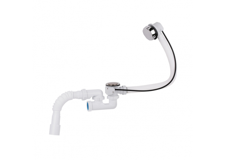  Сифон для ванни Lidz (WHI) 60 03 V002 01 з ревізією (вихід 50 мм) LW03