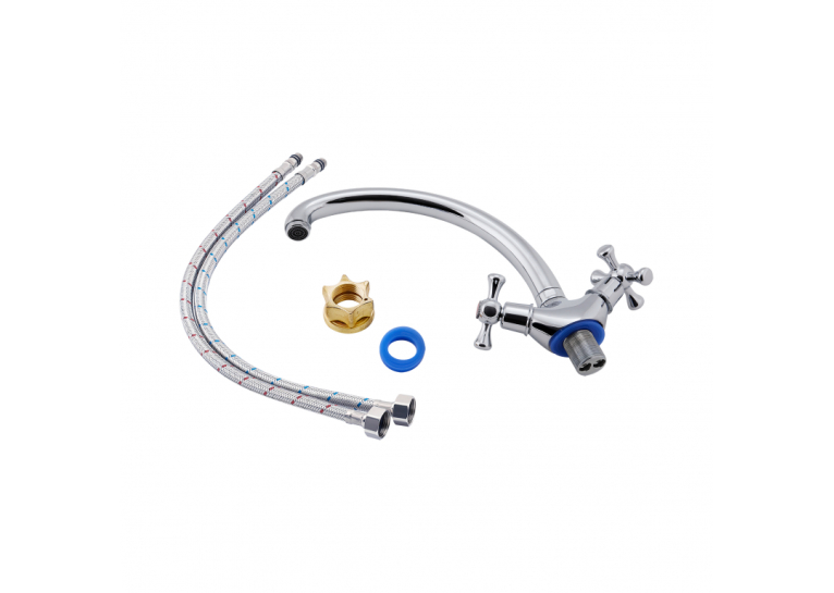 Смеситель для кухни Lidz Lamb 273F двухвентильный LDLAM273FCRM21890 Chrome