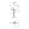 Смеситель для раковины Lidz Sofi 001F (k35) LDSOF001FCRM22006 Chrome