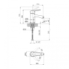 Смеситель для раковины Lidz Nicole 001F (k35) LDNIC001FCRM21880 Chrome