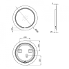 Зеркало Qtap Jay N R590 с LED-подсветкой QT07782504W