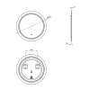 Зеркало Qtap Jay R780 с LED-подсветкой QT0778250378W