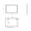 Зеркало Qtap Leo 100x70 с LED-подсветкой QT1178120870120W