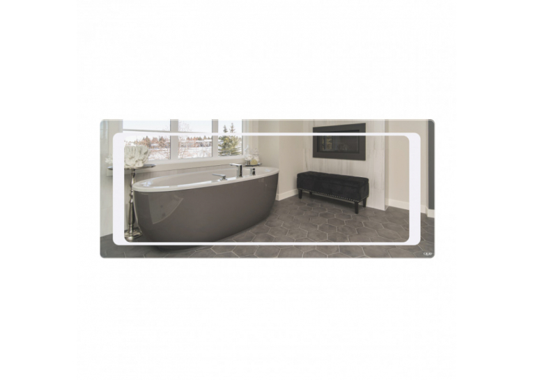 Зеркало Qtap Leo 120x50 с LED-подсветкой QT117814276080W