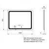 Зеркало Qtap Mideya 100x80 (DC-F910) с LED-подсветкой и антизапотеванием QT2078F910W