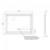 Зеркало Qtap Mideya 80x60 (DC-B605) с LED-подсветкой и антизапотеванием QT2078B605W