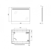 Зеркало Qtap Mideya Modern 60x80 с LED-подсветкой, Reverse QT207814146080W