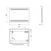  Дзеркало Qtap Mideya New 60x80 з LED-підсвічуванням, Reverse QT2078142270100W