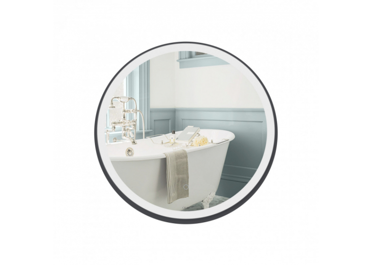 Зеркало Qtap Robin R600 Black с LED-подсветкой и антизапотеванием QT13786501B
