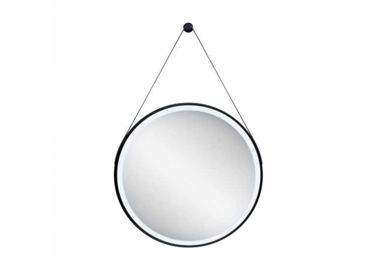 Зеркало Qtap Robin R600 Black с LED-подсветкой QT13786502B