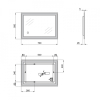  Дзеркало Qtap Stork 50x70 з LED-підсвічуванням, Reverse QT15781403W