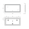 Зеркало Qtap Swan 140x70 с LED-подсветкой QT1678141470140W
