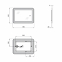  Дзеркало Qtap Swan 50x70 з LED-підсвічуванням, Reverse QT167814145070W