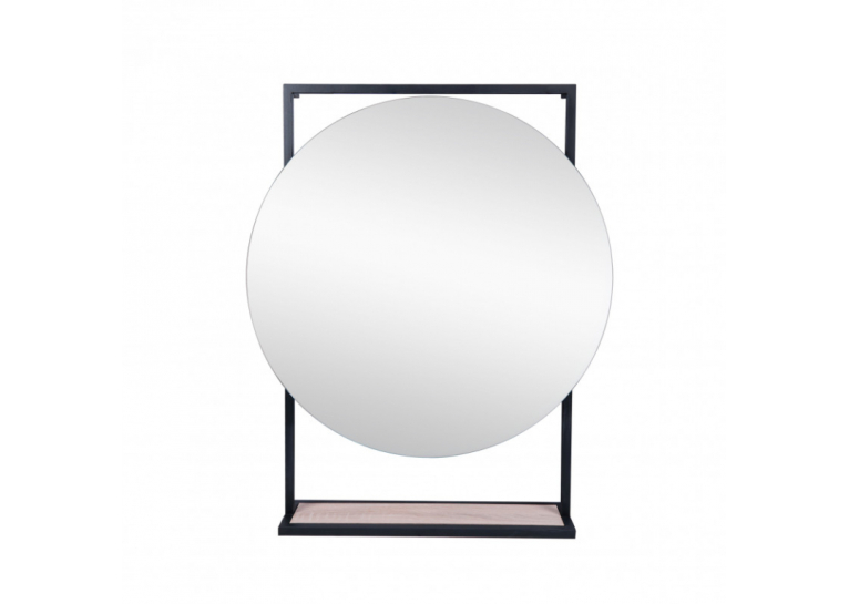  Дзеркало Qtap Taurus 70х85 Black/Whitish oak з LED-підсвічуванням QT2478ZP700BWO