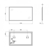 Зеркало Qtap Tern 120x70 с LED-подсветкой QT1778140470120W