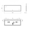  Дзеркало Qtap Tern 140x50 з LED-підсвічуванням, Bluetooth QT1778142750140WB