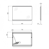 Зеркало Qtap Tern 60x80 с LED-подсветкой QT177812086080W