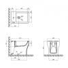  Біде підлогове Qtap Cardinal 52х36х40.5 White QT0444B660BW