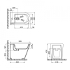  Біде підлогове Qtap Scorpio 53x36x39.5 White QT14441003CW